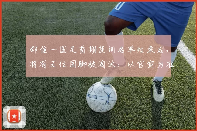 邵佳一国足首期集训名单结束后，将有五位国脚被淘汰，以官宣为准